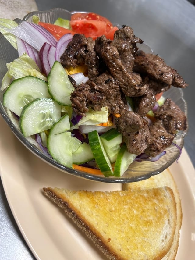 Steak Bites Salad.